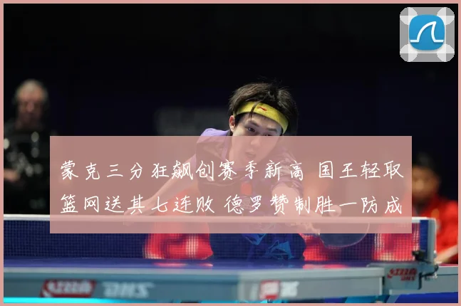 蒙克三分狂飙创赛季新高 国王轻取篮网送其七连败 德罗赞制胜一防成关键